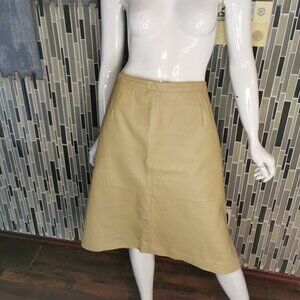 Terry Lewis Womens  Leather Elastic Waist Straight & Pencil Skirt Size 20 0039